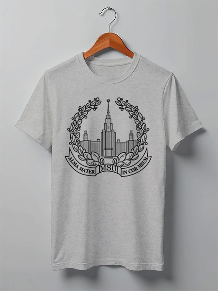 Заказать мужскую футболку в Москве. Футболка классическая МФ2 Alma Matre  от AR Print - готовые дизайны и нанесение принтов.