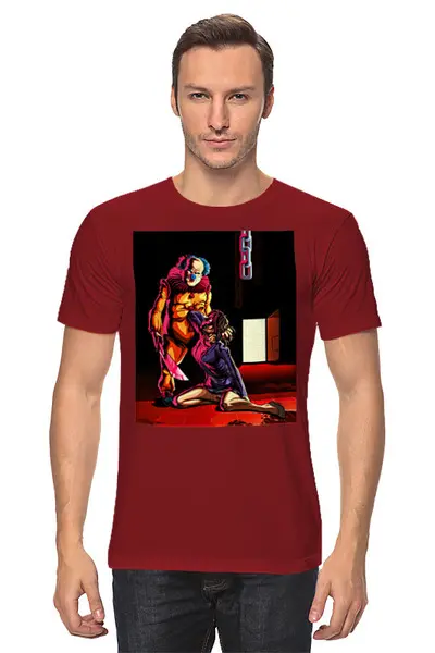 Заказать мужскую футболку в Москве. Футболка классическая Clown  от Print design  - готовые дизайны и нанесение принтов.