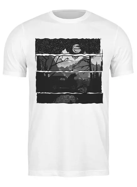 Заказать мужскую футболку в Москве. Футболка классическая Offroad от oneredfoxstore@gmail.com - готовые дизайны и нанесение принтов.