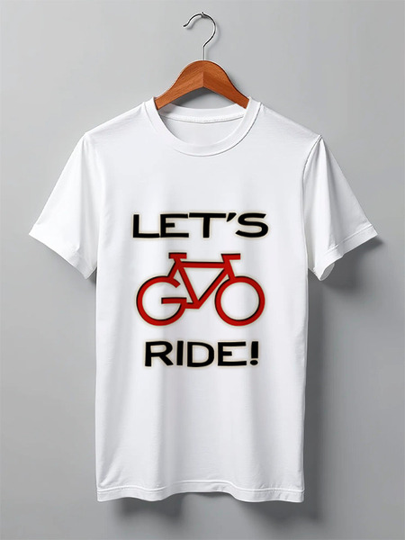 Заказать мужскую футболку в Москве. Футболка классическая Lets Go Ride от white_irbis - готовые дизайны и нанесение принтов.