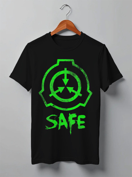 Заказать мужскую футболку в Москве. Футболка классическая SCP, Safe от geekbox - готовые дизайны и нанесение принтов.