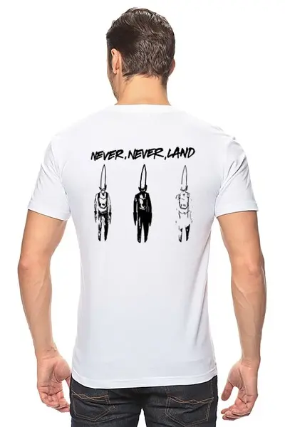 Заказать мужскую футболку в Москве. Футболка классическая UNKLE / Never, Never, Land от OEX design - готовые дизайны и нанесение принтов.