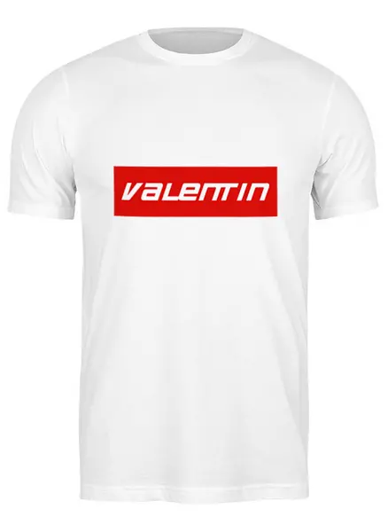 Заказать мужскую футболку в Москве. Футболка классическая Valentin от THE_NISE  - готовые дизайны и нанесение принтов.