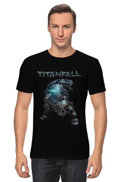 Заказать мужскую футболку в Москве. Футболка классическая TITANFALL от robus - готовые дизайны и нанесение принтов.