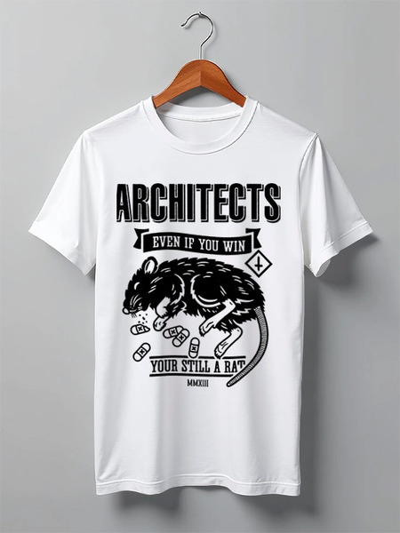 Заказать мужскую футболку в Москве. Футболка классическая Architects от geekbox - готовые дизайны и нанесение принтов.