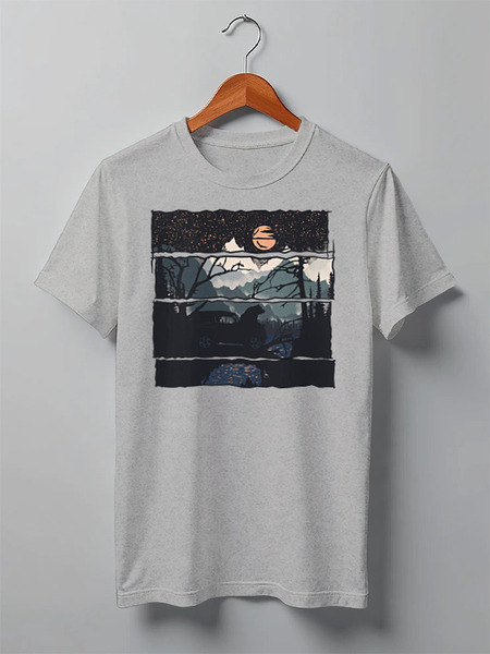 Заказать мужскую футболку в Москве. Футболка классическая Offroad от oneredfoxstore@gmail.com - готовые дизайны и нанесение принтов.