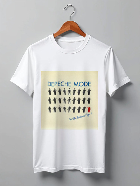 Заказать мужскую футболку в Москве. Футболка классическая Depeche Mode  от Fedor - готовые дизайны и нанесение принтов.