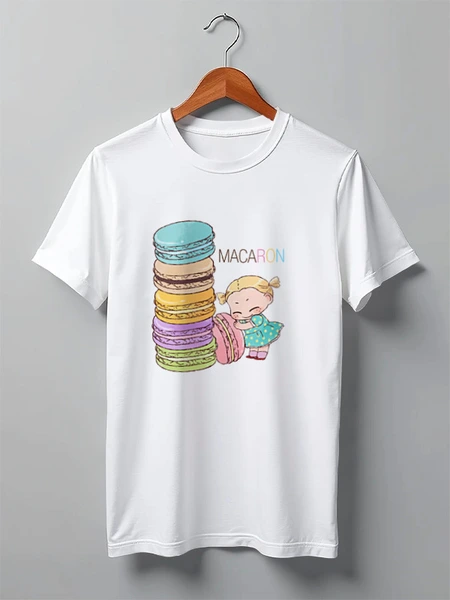 Заказать мужскую футболку в Москве. Футболка классическая macaron от наталья  - готовые дизайны и нанесение принтов.