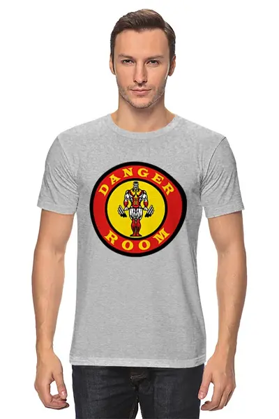 Заказать мужскую футболку в Москве. Футболка классическая Danger Room от skynatural - готовые дизайны и нанесение принтов.