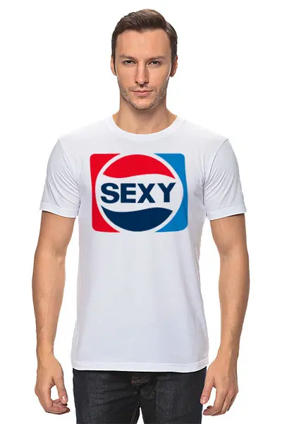 Заказать мужскую футболку в Москве. Футболка классическая SEXY  от balden - готовые дизайны и нанесение принтов.