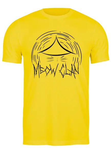 Заказать мужскую футболку в Москве. Футболка классическая Meow-Tang Clan от oneredfoxstore@gmail.com - готовые дизайны и нанесение принтов.