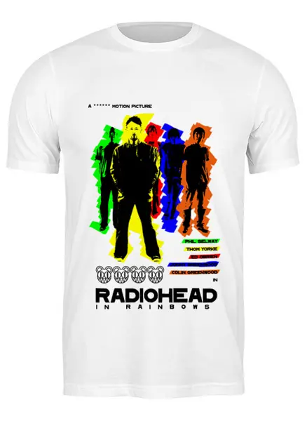 Заказать мужскую футболку в Москве. Футболка классическая Radiohead от Fedor - готовые дизайны и нанесение принтов.
