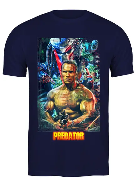 Заказать мужскую футболку в Москве. Футболка классическая ☢PREDATOR☢ от balden - готовые дизайны и нанесение принтов.