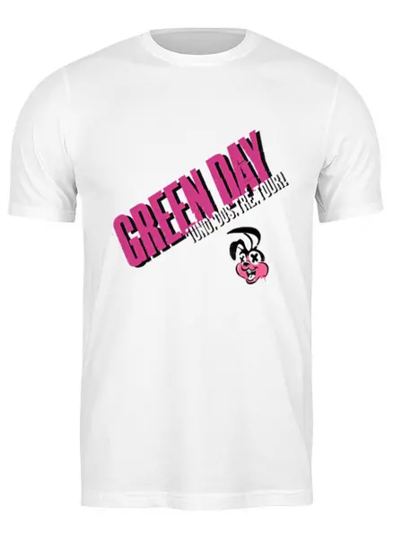 Заказать мужскую футболку в Москве. Футболка классическая Green Day - Uno...Dos...Tre и "Awesome As F**k от siedmit - готовые дизайны и нанесение принтов.