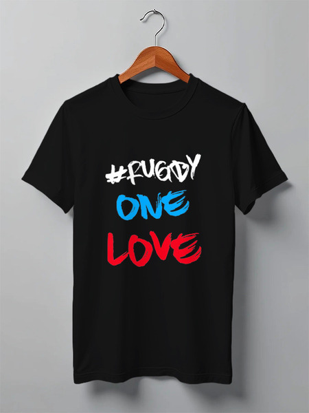 Заказать мужскую футболку в Москве. Футболка классическая Love Rugby от Rugby  Man - готовые дизайны и нанесение принтов.