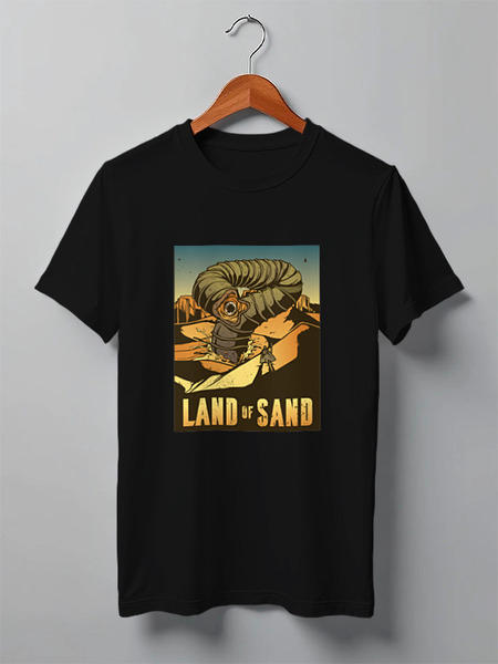 Заказать мужскую футболку в Москве. Футболка классическая Dune Sandworm от Павел Павел - готовые дизайны и нанесение принтов.