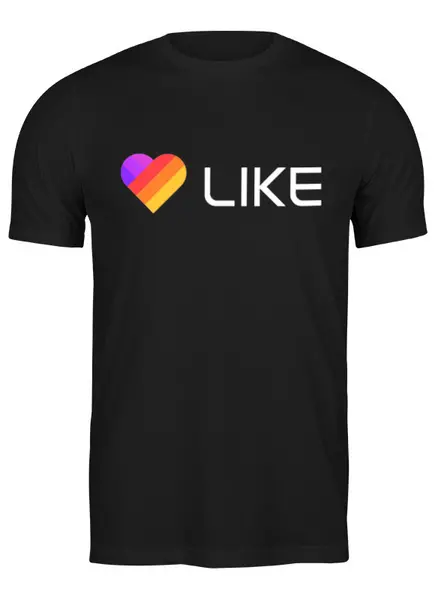 Заказать мужскую футболку в Москве. Футболка классическая Like  от DESIGNER   - готовые дизайны и нанесение принтов.