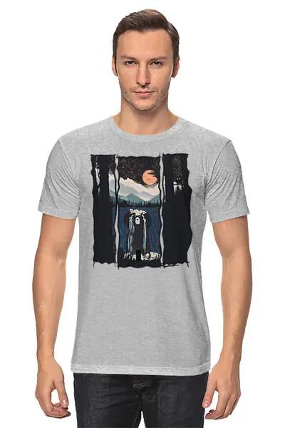 Заказать мужскую футболку в Москве. Футболка классическая Wild Shower от oneredfoxstore@gmail.com - готовые дизайны и нанесение принтов.