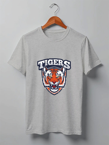 Заказать мужскую футболку в Москве. Футболка классическая Tigers от Елена Елена - готовые дизайны и нанесение принтов.