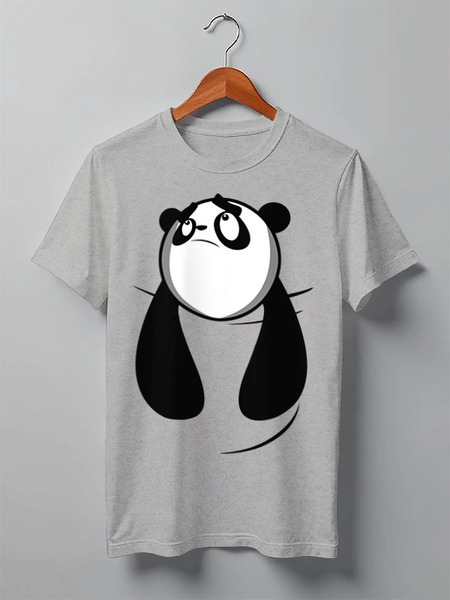Заказать мужскую футболку в Москве. Футболка классическая Панда (Panda) от coolmag - готовые дизайны и нанесение принтов.