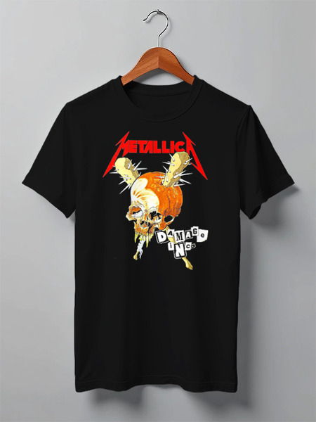 Заказать мужскую футболку в Москве. Футболка классическая Metallica от Leichenwagen - готовые дизайны и нанесение принтов.