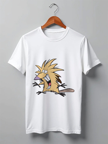 Заказать мужскую футболку в Москве. Футболка классическая The Angry Beavers от Easy-store - готовые дизайны и нанесение принтов.
