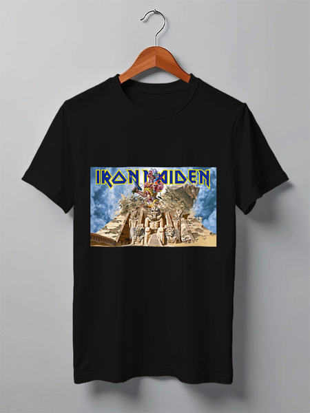 Заказать мужскую футболку в Москве. Футболка классическая Iron Maiden от Fedor - готовые дизайны и нанесение принтов.