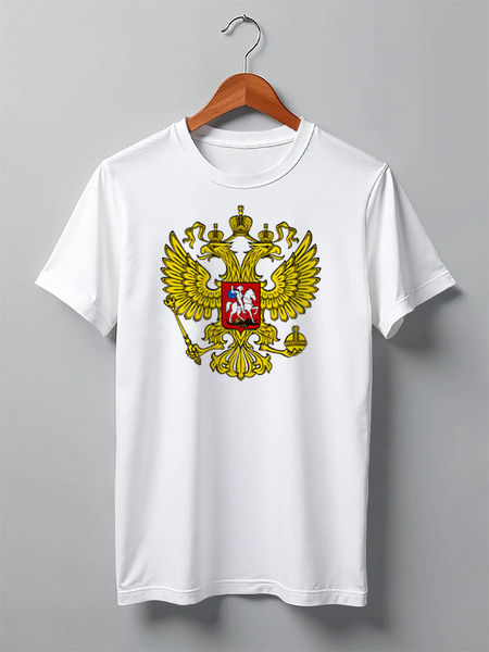 Заказать мужскую футболку в Москве. Футболка классическая Russian Federation от Nalivaev - готовые дизайны и нанесение принтов.