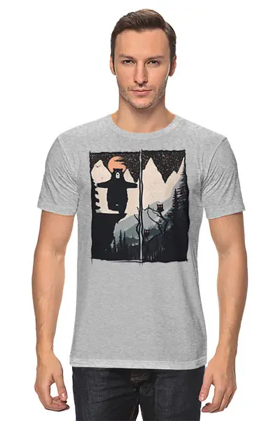 Заказать мужскую футболку в Москве. Футболка классическая Wild Yoga от oneredfoxstore@gmail.com - готовые дизайны и нанесение принтов.