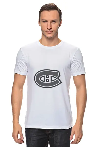 Заказать мужскую футболку в Москве. Футболка классическая Montreal Canadiens от kspsshop - готовые дизайны и нанесение принтов.