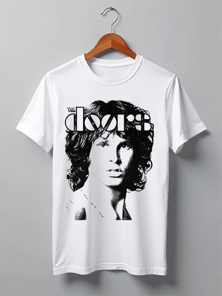Заказать мужскую футболку в Москве. Футболка классическая The Doors Jim Morrison от inPrintio - готовые дизайны и нанесение принтов.
