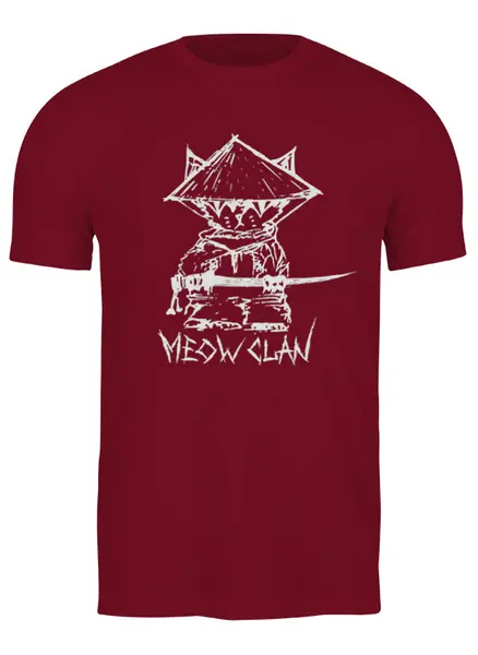 Заказать мужскую футболку в Москве. Футболка классическая Meow-Tang Clan от oneredfoxstore@gmail.com - готовые дизайны и нанесение принтов.