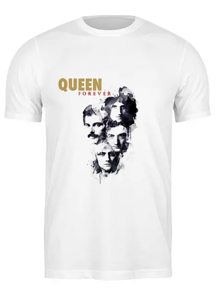 Заказать мужскую футболку в Москве. Футболка классическая Queen от Fedor - готовые дизайны и нанесение принтов.