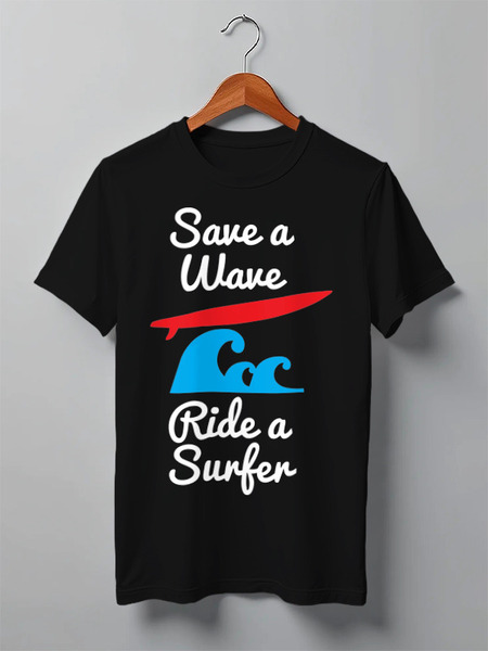 Заказать мужскую футболку в Москве. Футболка классическая Серфер (Surfer) от coolmag - готовые дизайны и нанесение принтов.
