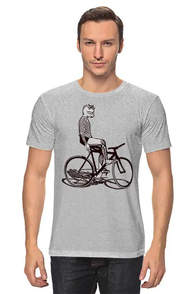 Заказать мужскую футболку в Москве. Футболка классическая Underground Cat Rider от oneredfoxstore@gmail.com - готовые дизайны и нанесение принтов.