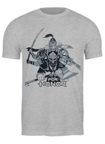 Заказать мужскую футболку в Москве. Футболка классическая FOR HONOR от robus - готовые дизайны и нанесение принтов.