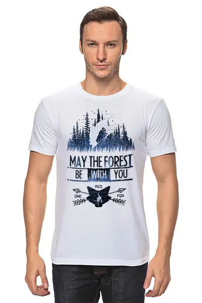 Заказать мужскую футболку в Москве. Футболка классическая Ski Ride от oneredfoxstore@gmail.com - готовые дизайны и нанесение принтов.