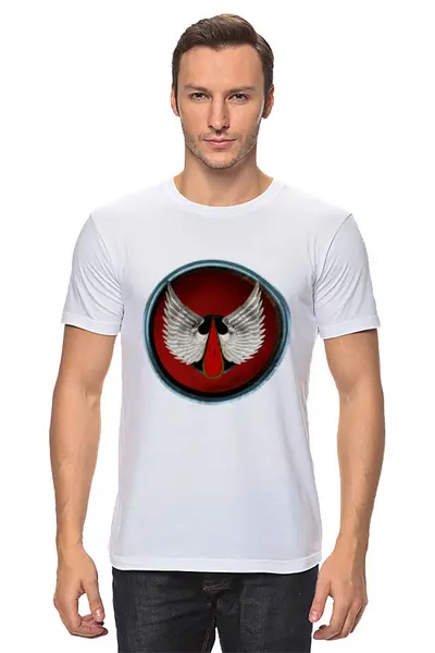 Заказать мужскую футболку в Москве. Футболка классическая Blood Angels от GeekFox  - готовые дизайны и нанесение принтов.