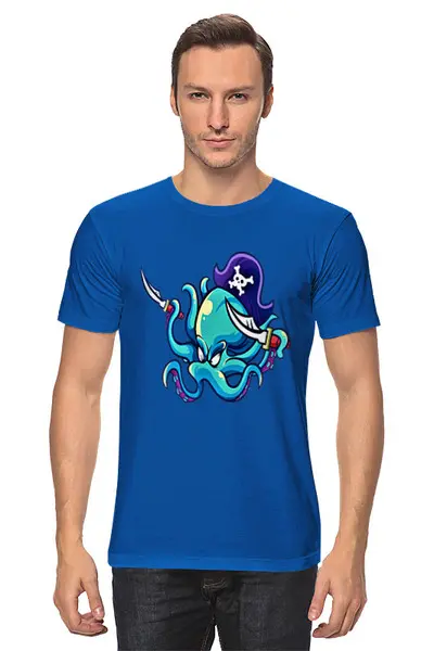 Заказать мужскую футболку в Москве. Футболка классическая Underwater    от ПРИНТЫ ПЕЧАТЬ  - готовые дизайны и нанесение принтов.