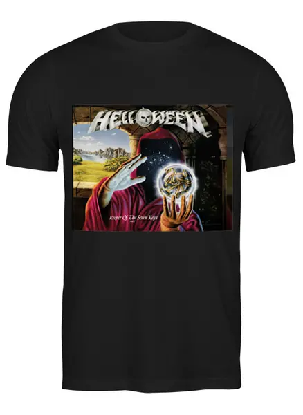Заказать мужскую футболку в Москве. Футболка классическая Helloween от Fedor - готовые дизайны и нанесение принтов.