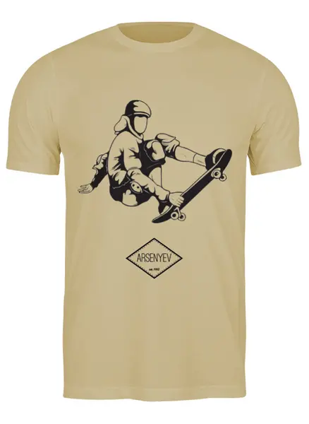 Заказать мужскую футболку в Москве. Футболка классическая ARSB Skate от ARSBOYZ BRAND - готовые дизайны и нанесение принтов.