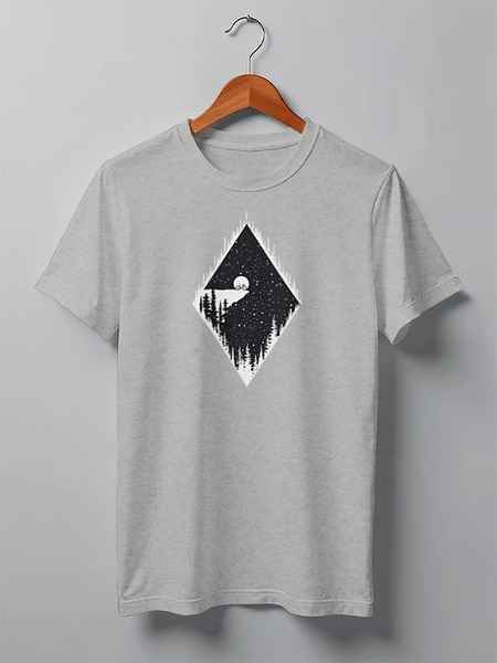 Заказать мужскую футболку в Москве. Футболка классическая Night Ride от oneredfoxstore@gmail.com - готовые дизайны и нанесение принтов.
