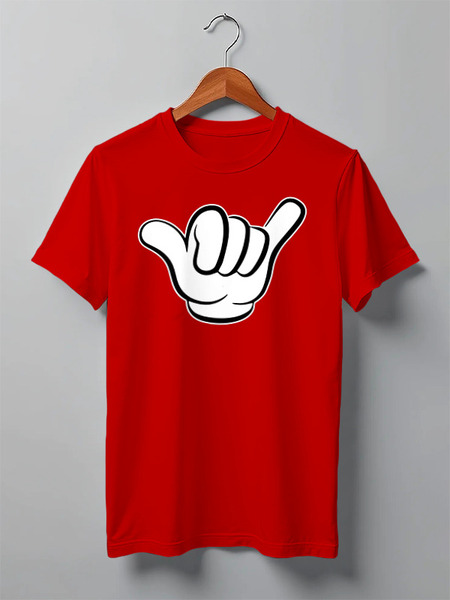 Заказать мужскую футболку в Москве. Футболка классическая Hand Design от balden - готовые дизайны и нанесение принтов.