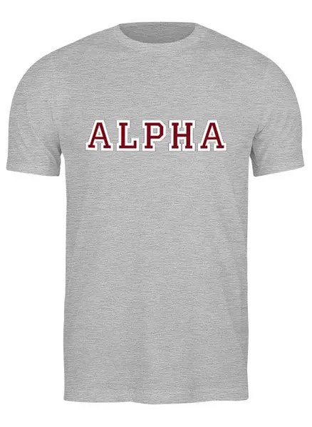 Заказать мужскую футболку в Москве. Футболка классическая ALPHA (Max Fall) от Rebel - готовые дизайны и нанесение принтов.