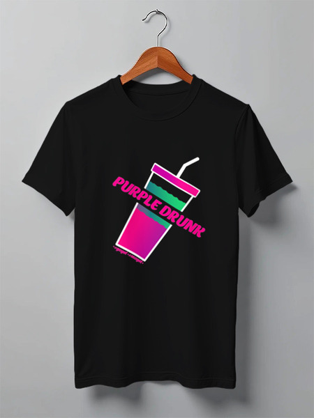 Заказать мужскую футболку в Москве. Футболка классическая Purple drank от #GOGEL#MOGEL от #GOGEL #MOGEL - готовые дизайны и нанесение принтов.