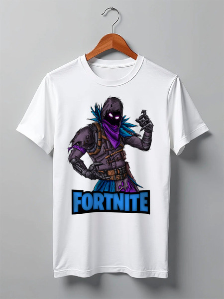 Заказать мужскую футболку в Москве. Футболка классическая FORTNITE от balden - готовые дизайны и нанесение принтов.