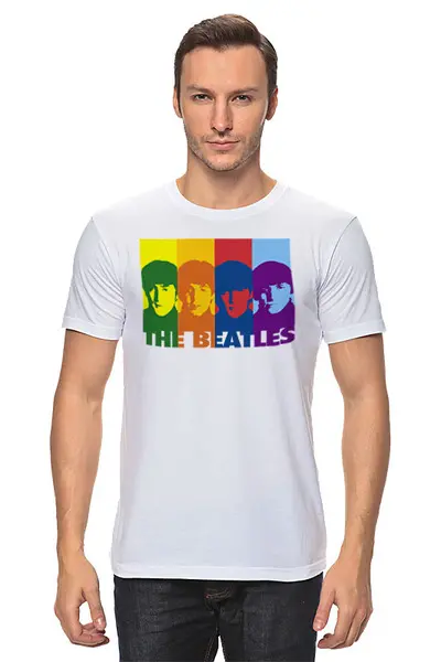 Заказать мужскую футболку в Москве. Футболка классическая ✪ The Beatles ✪ от balden - готовые дизайны и нанесение принтов.