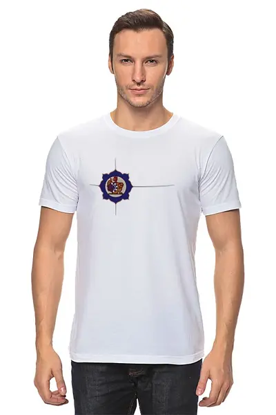 Заказать мужскую футболку в Москве. Футболка классическая Archimed M T-Shirt 1 от dubna_prints - готовые дизайны и нанесение принтов.