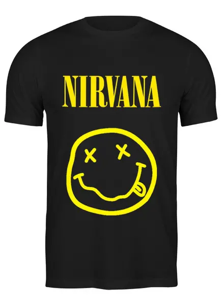Заказать мужскую футболку в Москве. Футболка классическая Nirvana  от rancid - готовые дизайны и нанесение принтов.