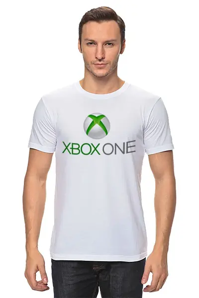 Заказать мужскую футболку в Москве. Футболка классическая Xbox One от game-fan - готовые дизайны и нанесение принтов.